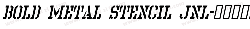 Bold Metal Stencil JNL字体转换